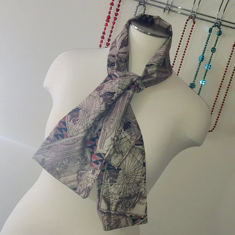 Vintage London Fog Nautical Print Scarf